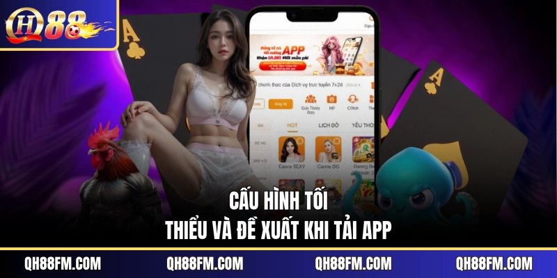 Cấu hình tối thiểu và đề xuất khi tải app